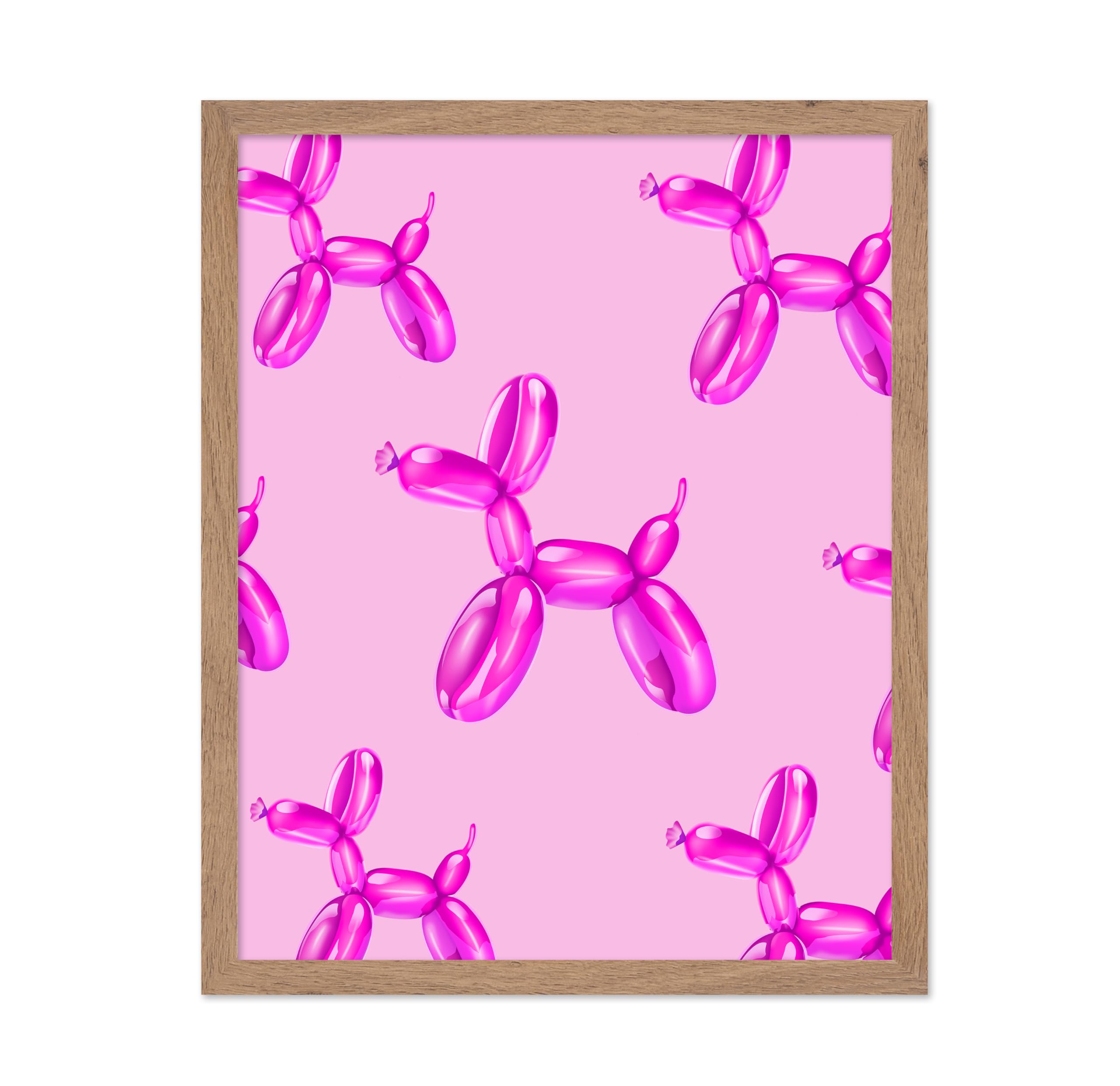 Master Pink Balloon Dog Poster - Dog Print - Modern & Trendy Art - Gift for Men & Women - Pop Art Wall Decor for Bedroom, Living