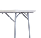 National Public Seating 30" X 72" Plastic Folding Table - Fold In Half, Heavy-Duty, Portable, Indoor/Outdoor Table For Office, Camping, Events & Parties – Scratch & Heat Resistant, Speckled Gray