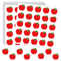 Whaline 500Pcs Apple Shape Stickers Red Apples Seal Stickers Back To School Paper Decals Cute Fruit Self-Adhesive Label Stickers
