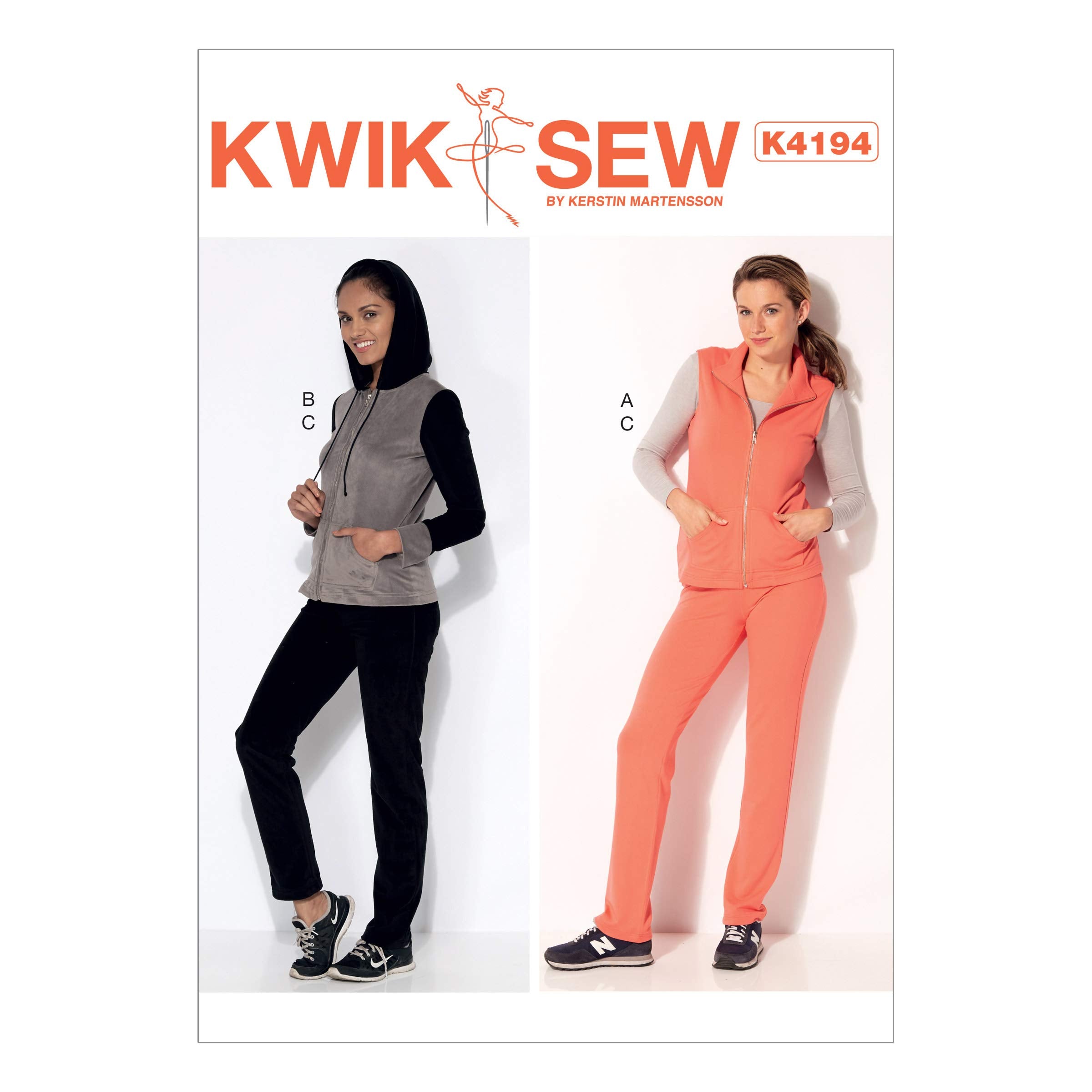 McCall Pattern Company Kwik Sew K4194 Misses Stand-Up Collar Jacket