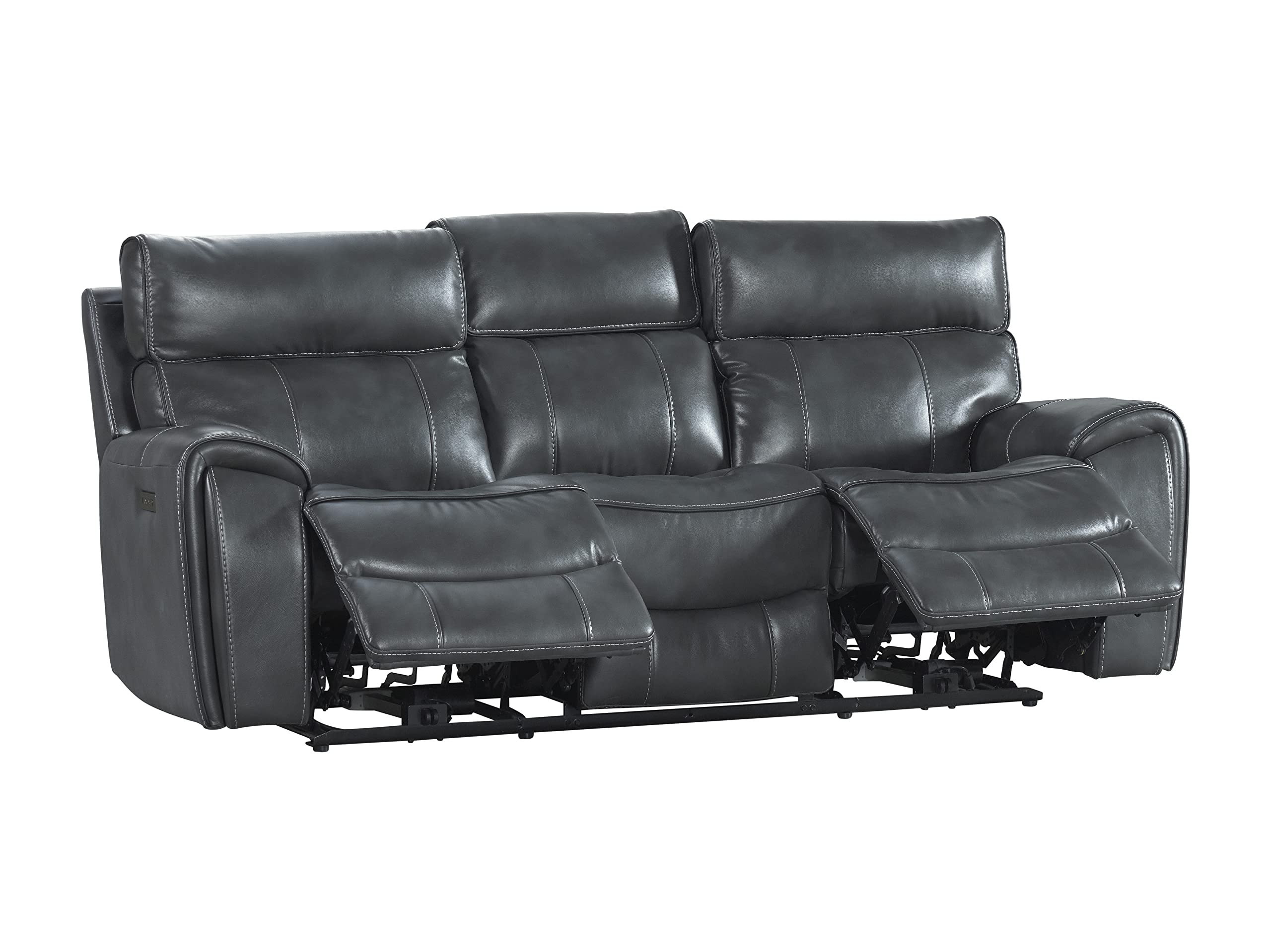 Intercon Summit Dual Recliner Power Headrest, Bolero Slate Sofas