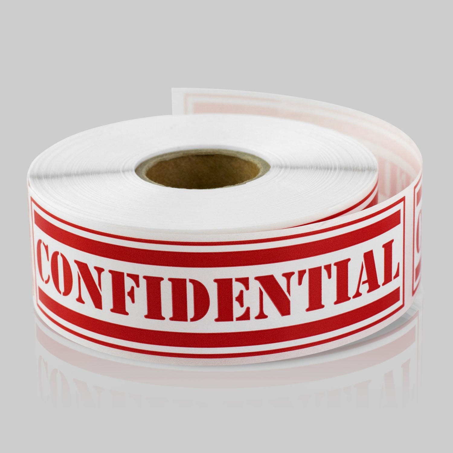 1 X 4 Inch - Confidential Special Handling Instructions Stickers/Labels By Tuco Deals (Red, 2 Rolls Per Pack)