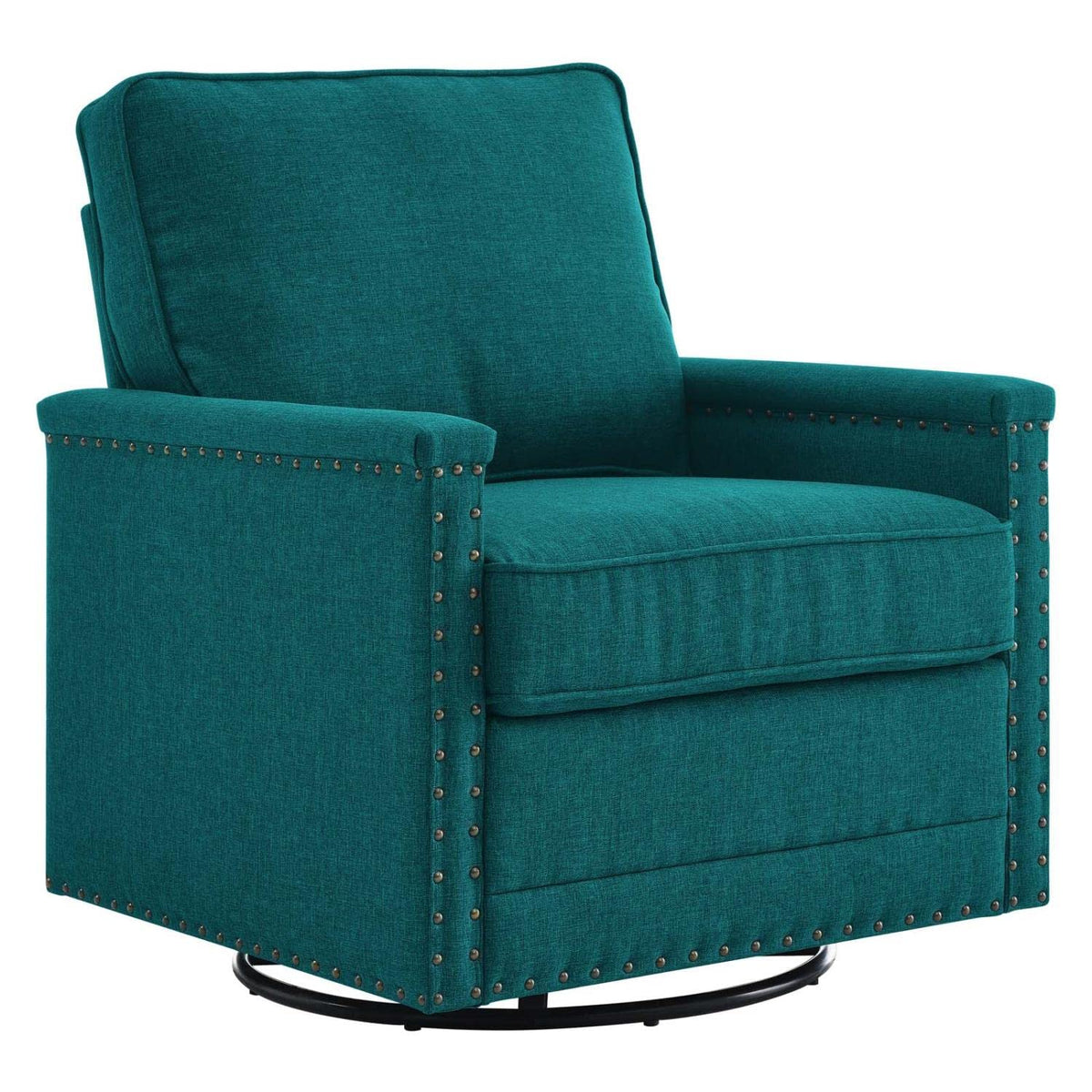 Modway Ashton Sofas, Swivel Chair, Teal