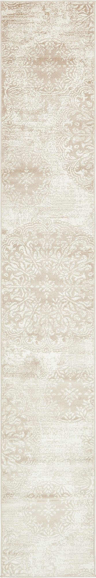 Unique Loom Sofia Collection Area Rug - Grand (2 x 13 1 Runner, Beige/ Ivory)