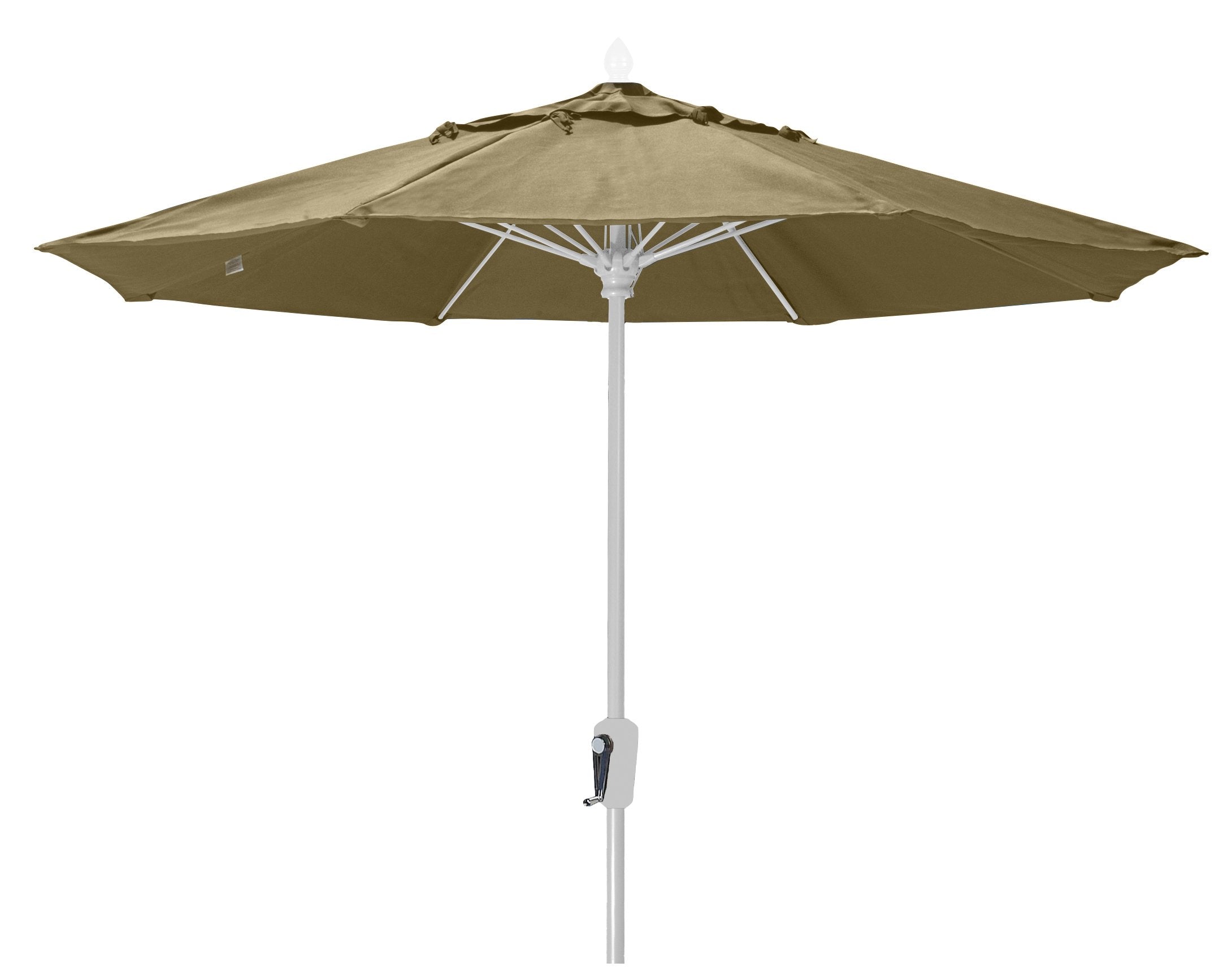 Fiberbuilt Umbrellas 9Mcrw-8600 Market Umbrella, 9' Diameter Marine Grade Canopy, Antique Beige