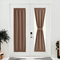 NICETOWN Sidelight French Door Blackout Curtain Thermal Insulated Drapes Light Blocking Window Treatment Curtain for Glass Door 