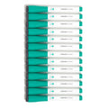 U Brands Low-Odor Dry Erase Markers With Erasers, Set Of 12, Medium (2 Mm) Point, Green