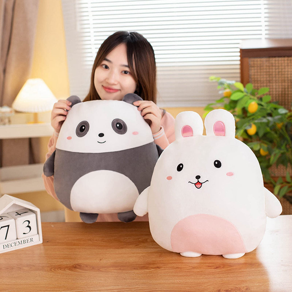 Lannery Bunny Plush Pillow, Kawaii Bunny Stuffed Animal Toy Cartoon Bunny Rabbit Plushies Hugging Pillow Toys Gifts For Room Dec