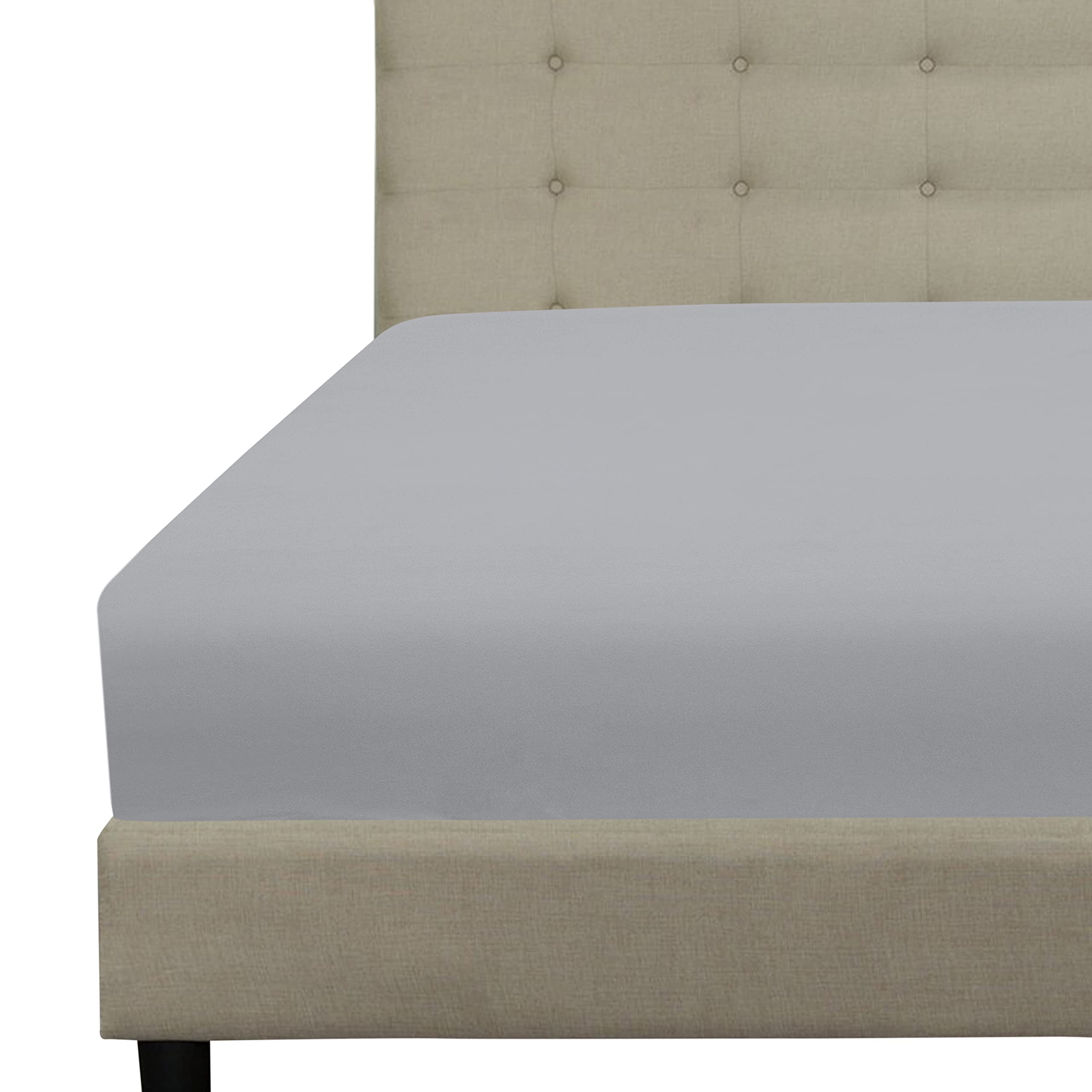 Royale Linens Fitted Sheet King - Brushed Hotel Quality 1800 Ultra-Soft Wrinkle & Fade Resistant - Bottom Sheet - Deep Pocket St