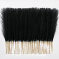 Faylifeway ?????????? Pampas Grass ????In, Black Artificial Pampas Grass Faux Plants Floral Fluffy Feathers Vase Filler For Boho