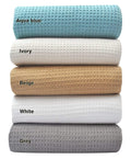 Tex Trend 100% Cotton Waffle Weave Blanket Twin Xl Size For Bed, Lightweight Cotton Blanket - 60'X90' Soft Woven And Breathabl