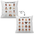 Mental Health Calming Techniques It Is Okay To Feel Reversible Throw Pillow Case 18  18'