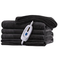 Mcjaw Electric Heated Blanket 72''X 84'' Full Size, 4 Heating Levels And 10 Hours Auto Off, Lightweight And Breathable - Ebony