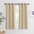 Ryb Home Blackout Curtains For Bedroom, Room Darkening Privcay Farmhouse Window Treatment For Cafe Closet Basement, W37 X L54 In