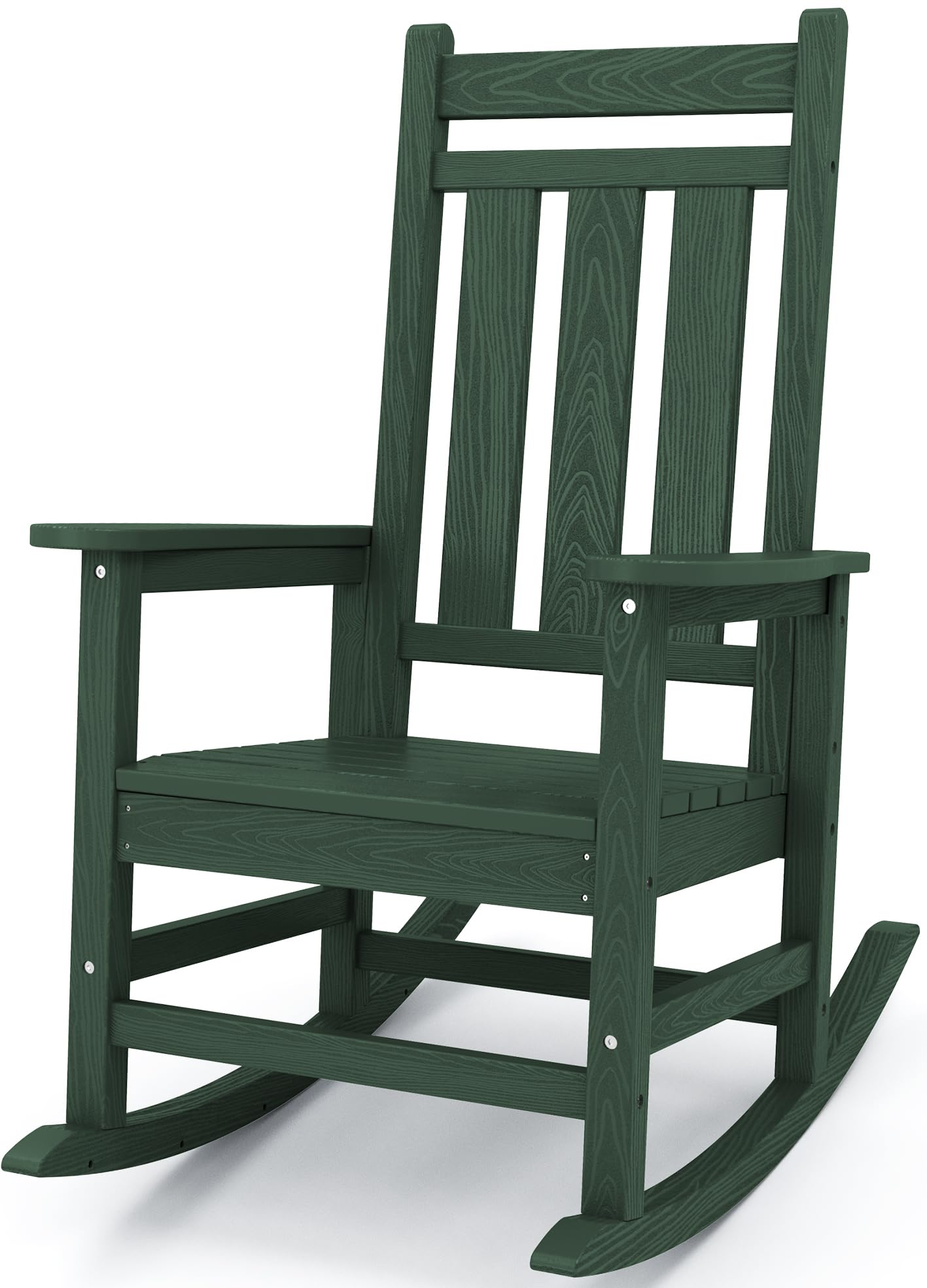 Kingyes Outdoor Patio Rocking Chair, Green