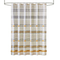 INK+IVY Cody 100% Cotton Shower Curtain, Boho Chic Printed Striped with Tassel Pompom, Fringes Trim, Modern Bathroom D  cor, Mac