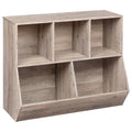 HOOBRO Kids Bookshelf, Bookcase Footboard, Toy Storage Cubby, Childrens Toy Shelf, 35.4 L Toy Storage Cabinet, Fit for Children
