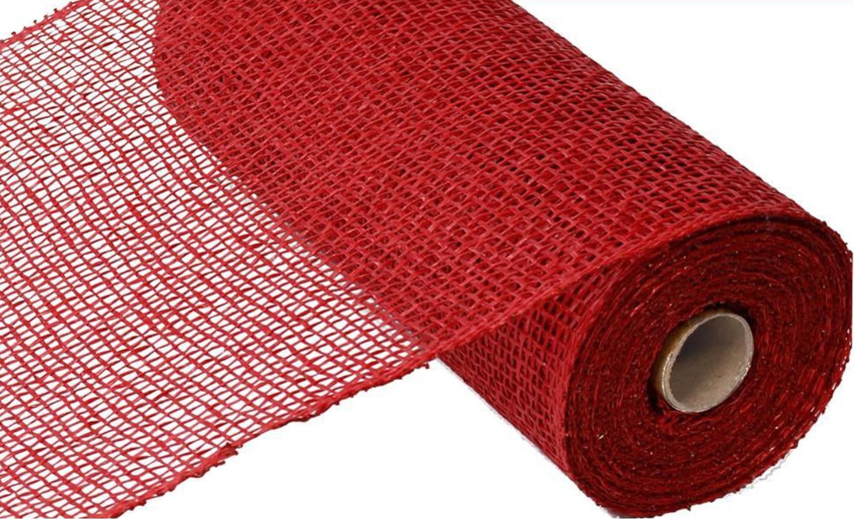 Craig Bachman 10 Poly Burlap Mesh: Cranberry Red (10 Yards) - Craft Floral Arrangement Wreath Crafting Mesh Ribbon