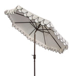 Safavieh Pat8006A Outdoor Collection Elegant Valance Auto Tilt Umbrella