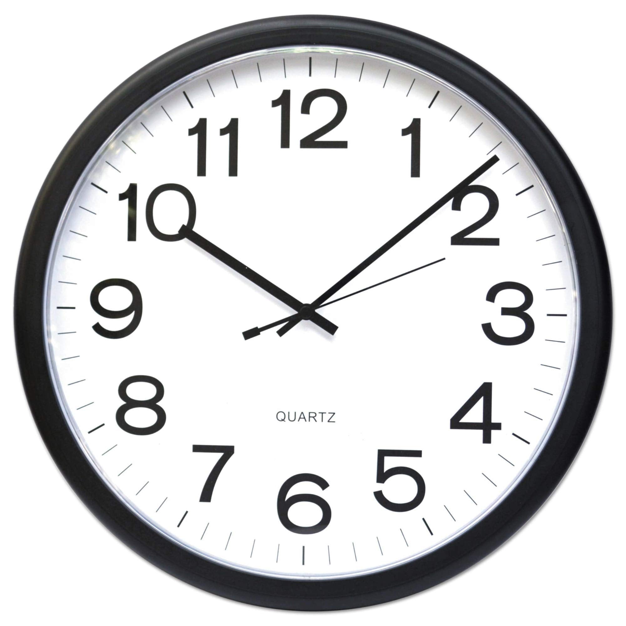 United Stationers Clock,Wall,Qtz,13.5,Bk