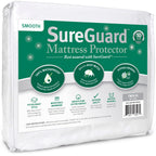 Sureguard Twin Extra Long (Xl) Mattress Protector - 100% Waterproof, Hypoallergenic - Premium Fitted Cotton Cover - Smooth