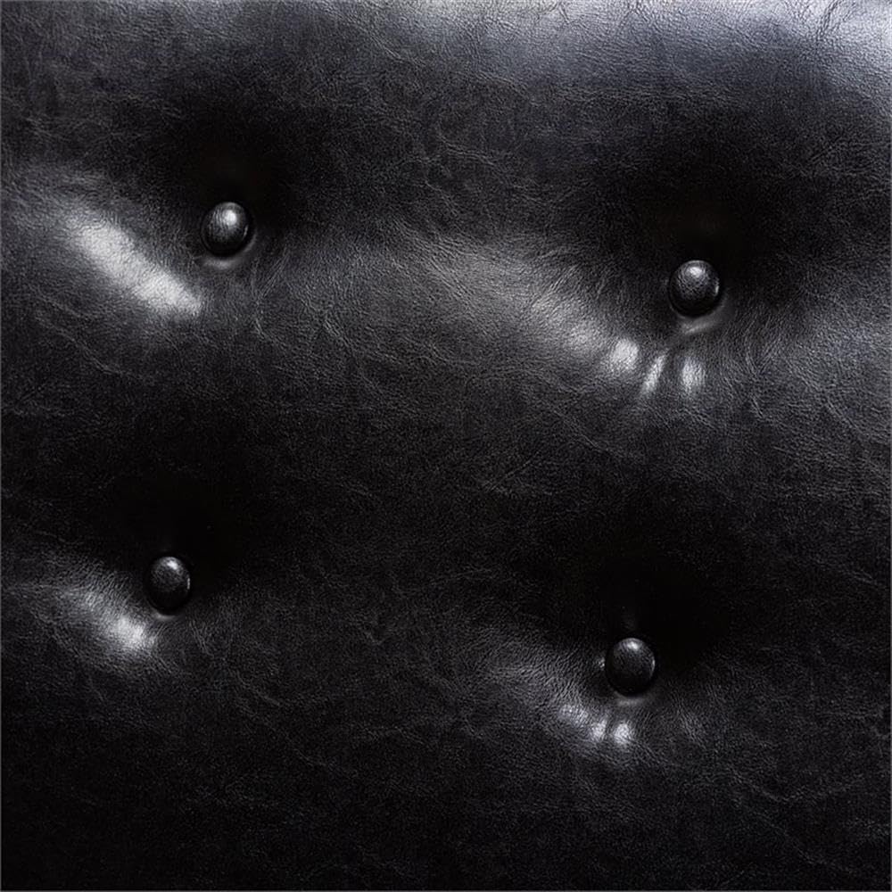 Baxton Studio Arvid Mid-Century Modern Dark Brown Faux Leather Upholstered 2-Piece Wood Dining Corner Sofa Bench