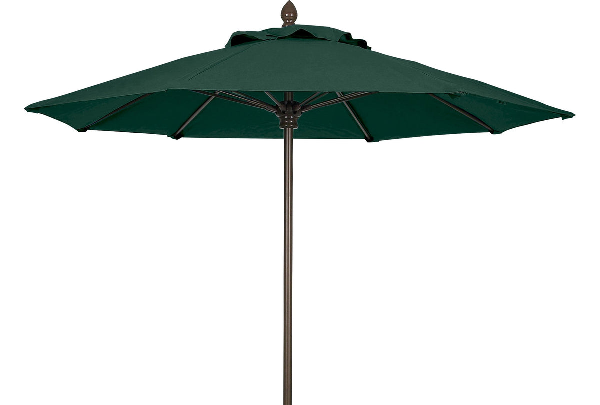 Fiberbuilt Umbrellas 7Mpucb-8603 Market Umbrella, 7.5' Marine Grade Canopy, Forest Green