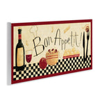 Stupell Home D  Cor Bon Appetit Kitchen Wall Plaque, 7 X 0.5 X 17, Proudly Made In Usa
