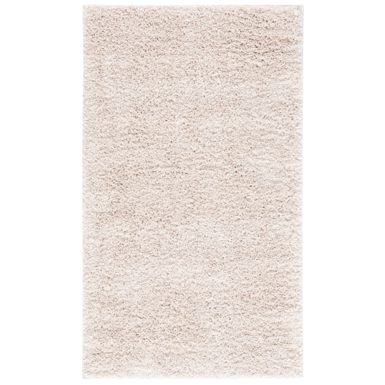 SAFAVIEH August Shag Collection Accent Rug - 2 x 3, Beige, Solid Design, Non-Shedding & Easy Care, 1.2-inch Thick Ideal for Hi