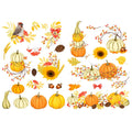Seasonstorm Yellow Autumn Pumpkin Aesthetic Diary Travel Journal Paper Stickers Scrapbooking Stationery School Office Art Suppli