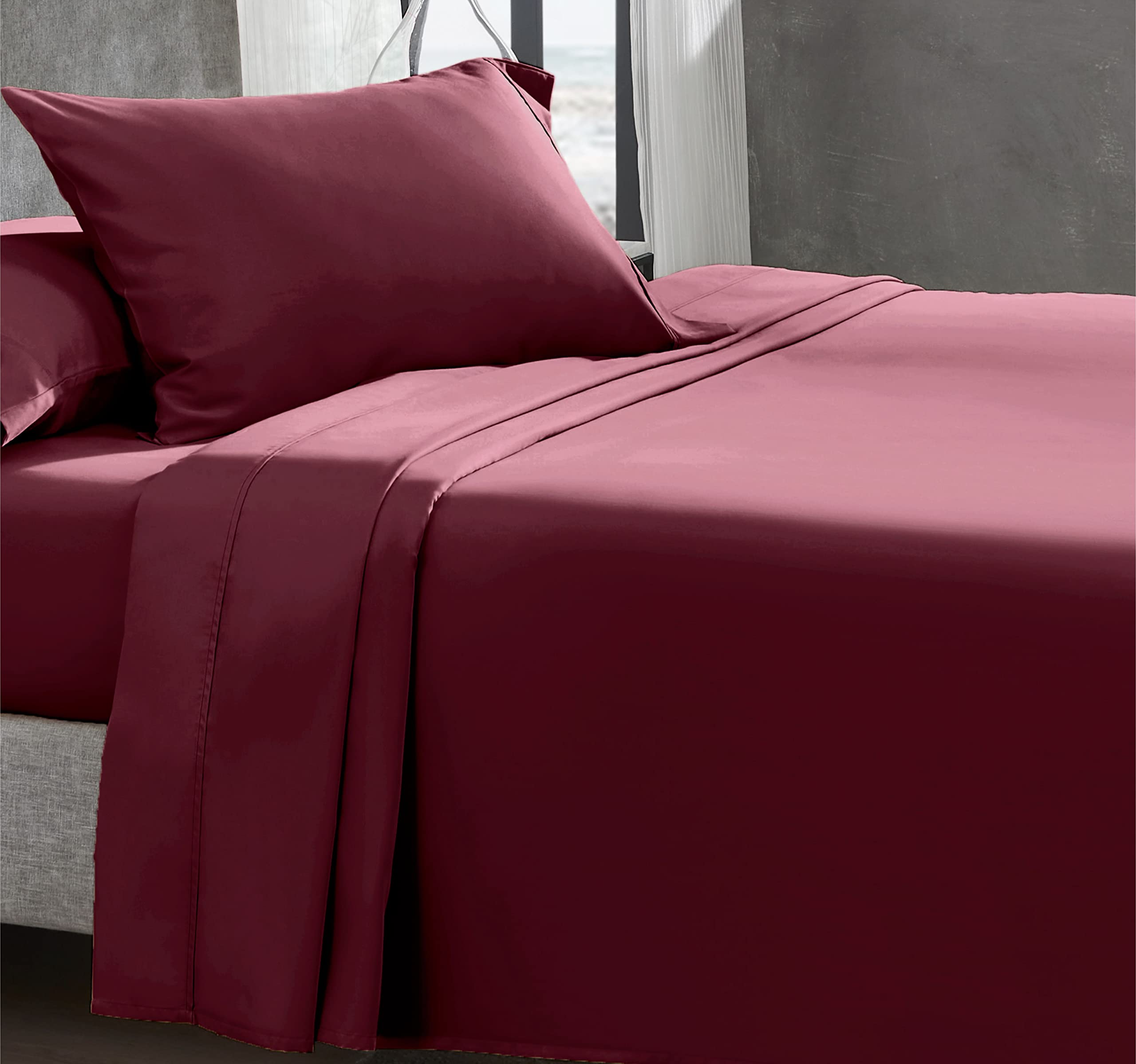 California Design Den Soft 100% Cotton Sheets, Twin Sheets Set, 3 Pc, 400 Thread Count Sateen, Bedding For Kids, Dorm Rooms & Ad