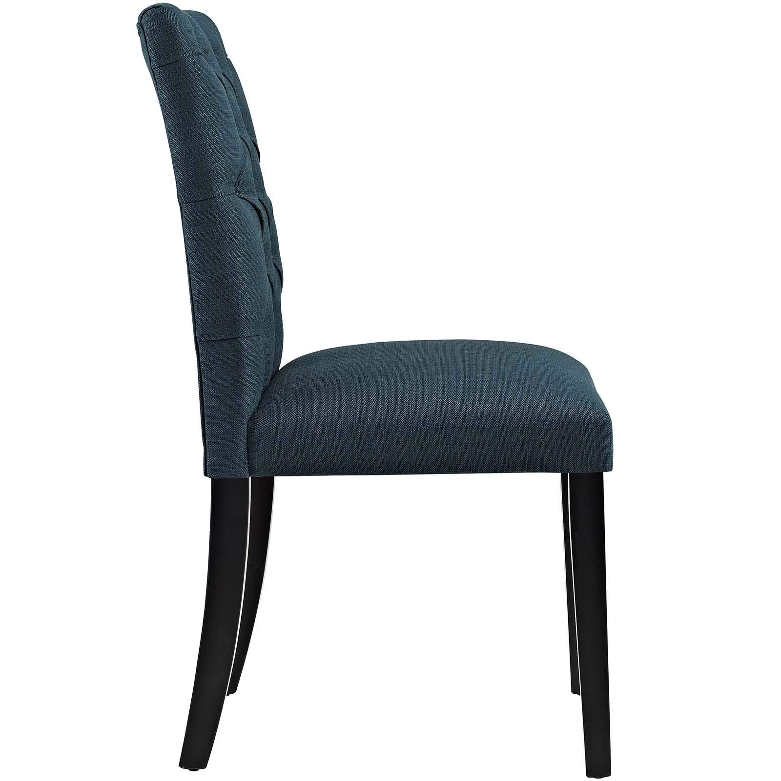 Modway Duchess Fabric Set Of 2, Two Dining Chairs, Azure