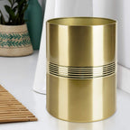 Nu Steel Nusteel Steel Jewel Decorative Stainless Steel Small Trash Can Wastebasket, Garbage Container Bin For Bathrooms, Powder