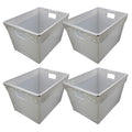 Translucent Corrugated Plastic Storage Postal Tote - 4 Pack