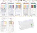 ZEBRA MILDLINER Highlighter Pen Markers, 35 Color Full Range Set, WKT7 Series