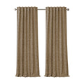 Elrene Home Fashions Mia Jacquard Scroll Blackout Window Curtain, 52'' x 95'' (1 Panel), Taupe