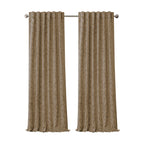 Elrene Home Fashions Mia Jacquard Scroll Blackout Window Curtain, 52'' x 95'' (1 Panel), Taupe