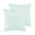 Levtex Home Merry & Bright Collecion - Gnome For The Holidays - Quilted Euro Shams (26X26In.), No Insert - Pine Tree Icons - Tea