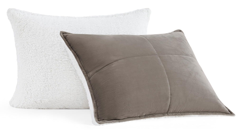 Ugg 00435 Blissful King Comforter Set Reversible Soft Microfiber 3 Pieces Comforter And Pillowcases Machine Washable Soft Cozy B