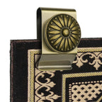 Doselves Tapestry Wall Hanging Clamps 4 Pack Textile Art Decoration Wall Hangers Metal Clips for Hanging Rugs Carpet Wall Displa