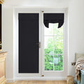 RYB HOME Blackout Door Curtains 2 Panels Set, Privacy Insulating Glass Window Door Blind Shdes for French Door Nana Door Sidelig
