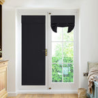 RYB HOME Blackout Door Curtains 2 Panels Set, Privacy Insulating Glass Window Door Blind Shdes for French Door Nana Door Sidelig