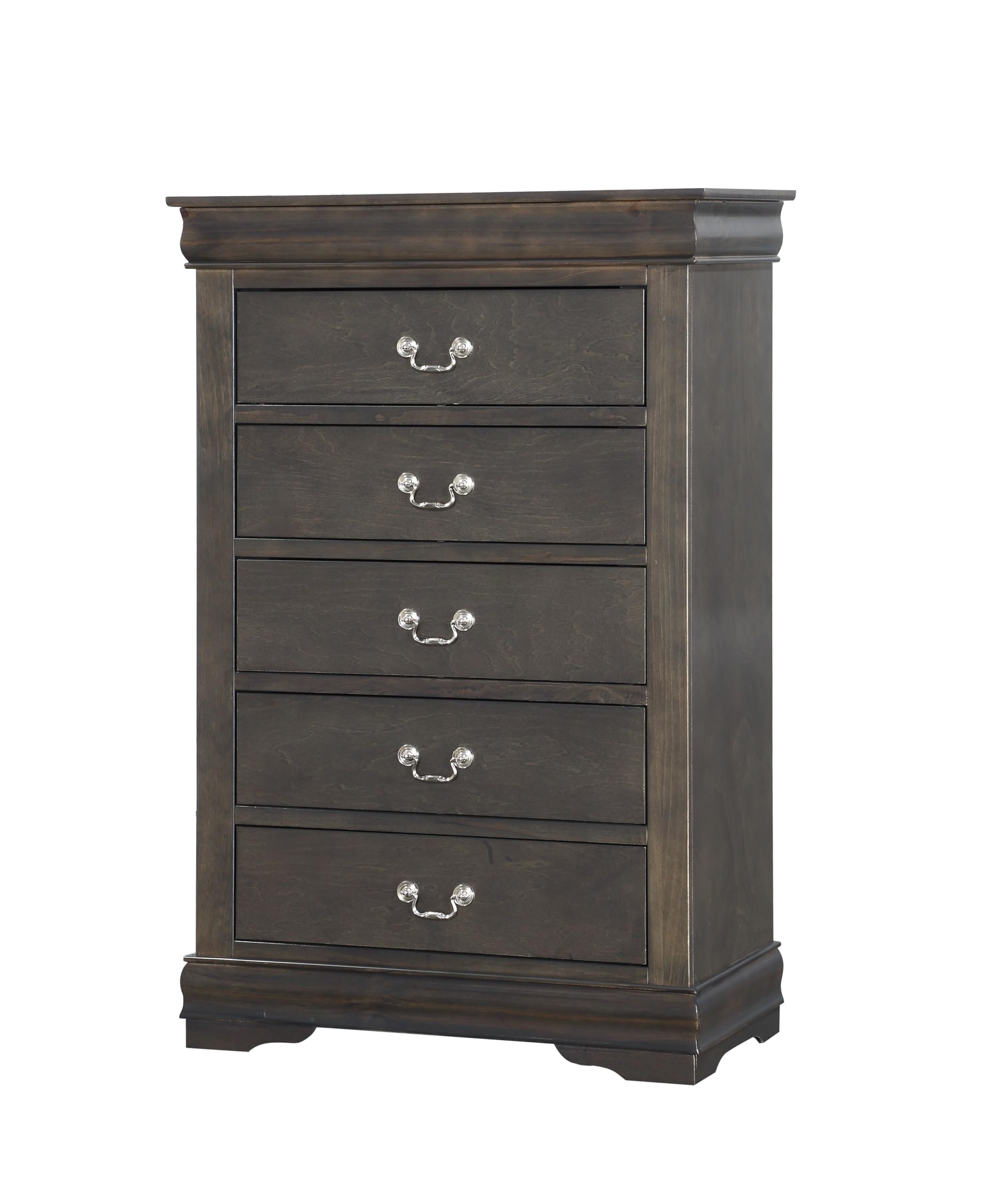 Acme Louis Philippe Chest in Dark Gray