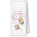 YRDBGHZDF Trendy Crochet Kitchen Towels, Crochet Gifts for Crocheters Dish Tea Towels, Knitting Gifts for Women Knitters Decorat