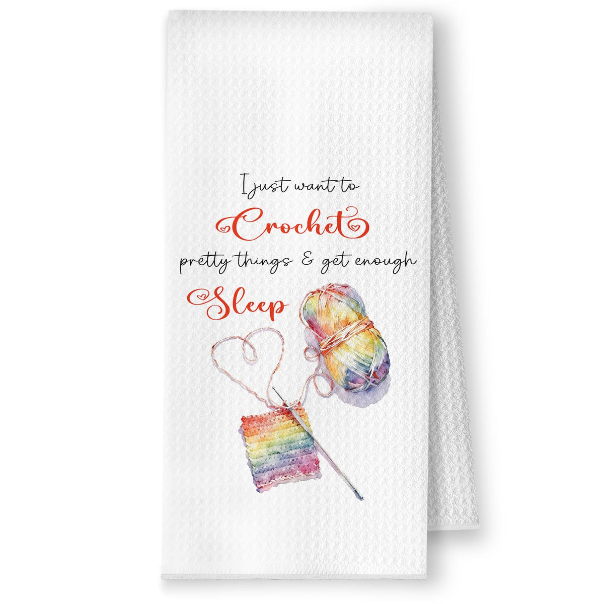YRDBGHZDF Trendy Crochet Kitchen Towels, Crochet Gifts for Crocheters Dish Tea Towels, Knitting Gifts for Women Knitters Decorat