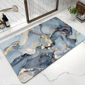MSA Super Absorbent Bath Mat 60x40 CM | 3D Printed Rubber Bathroom Floor Mat | Quick Drying Non Slip Water Absorbent Door Mat fo