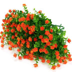 Artbloom 6 Bundles Outdoor Artificial Flowers Uv Resistant Fake Boxwood Plants, Faux Greenery For Indoor Outside Hanging Plants