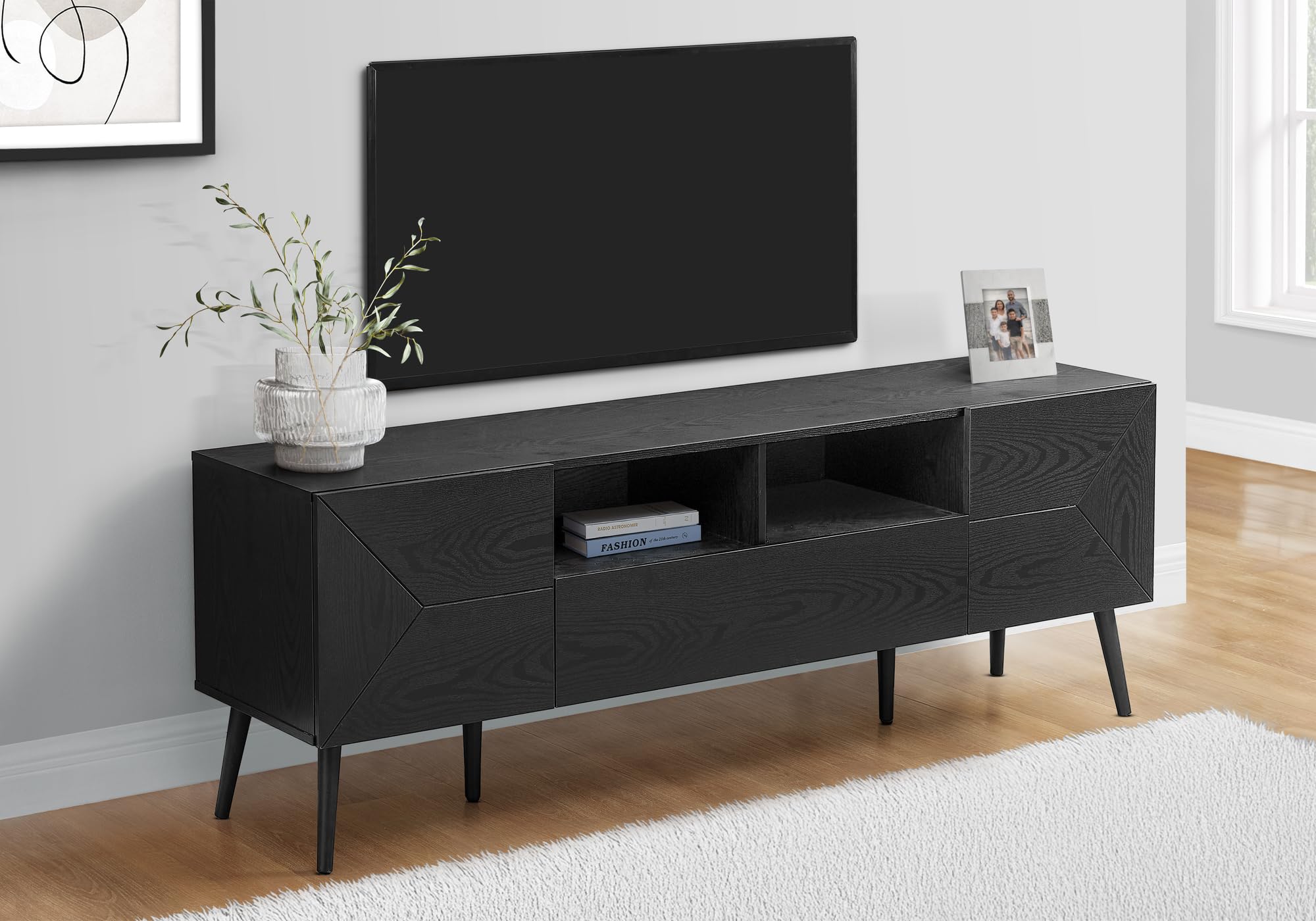 Monarch Specialties I 2754 Tv Stand, 72 Inch, Console, Media Entertainment Center, Storage Drawer