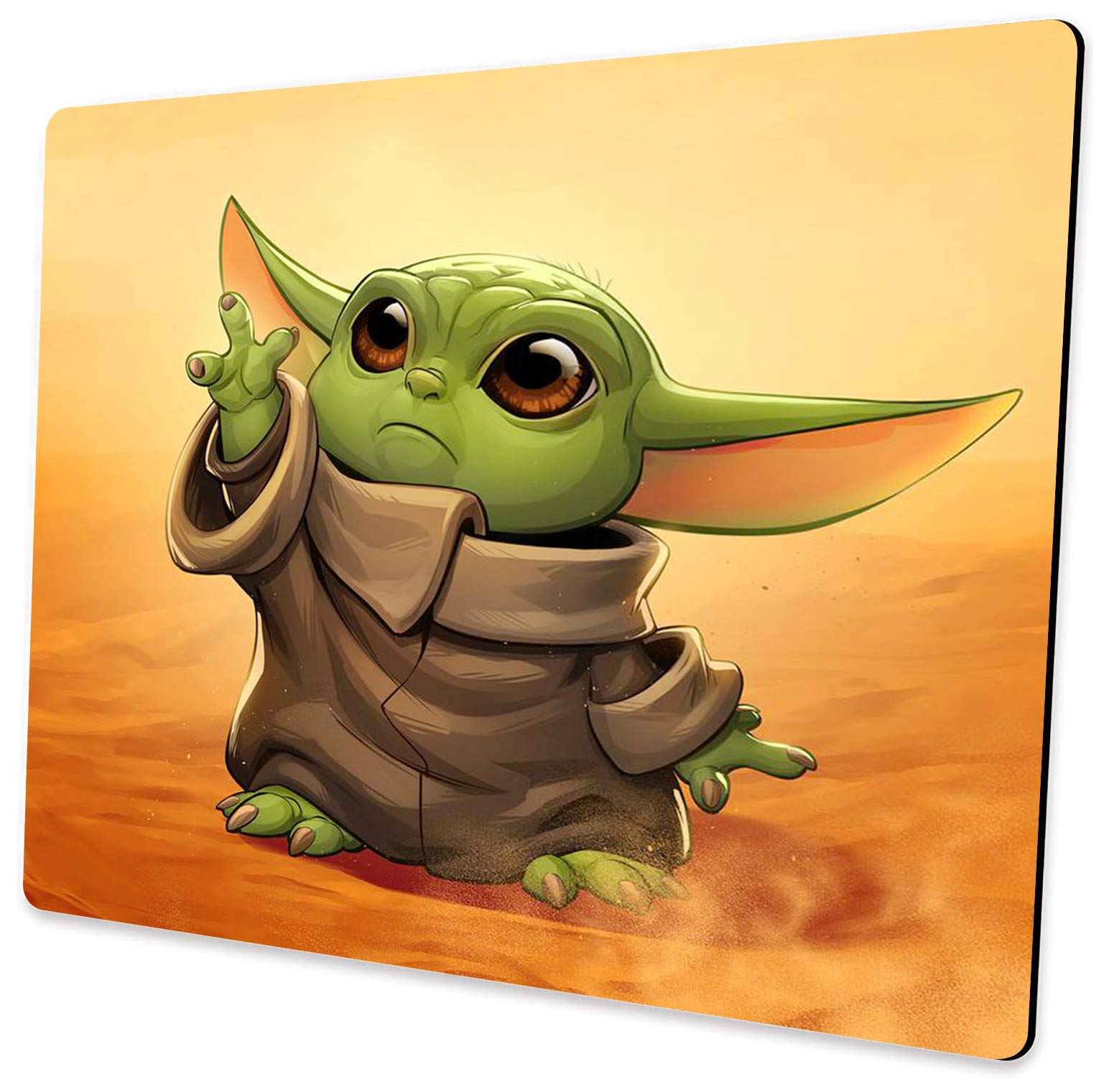 Baby Yoda Mouse Pad, Rectangular Non-Slip Rubber Mouse Pad, Used For Office Work And Home Gaming Mouse Pad, 9.5 X 7.9    X 0.1