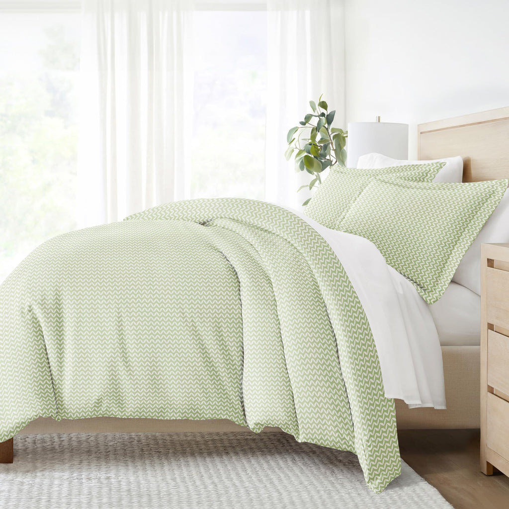 Linen Market Duvet Cover King Size (Sage) - Experience Hotel-Like Comfort With Unparalleled Softness, Exquisite Prints & Solid C